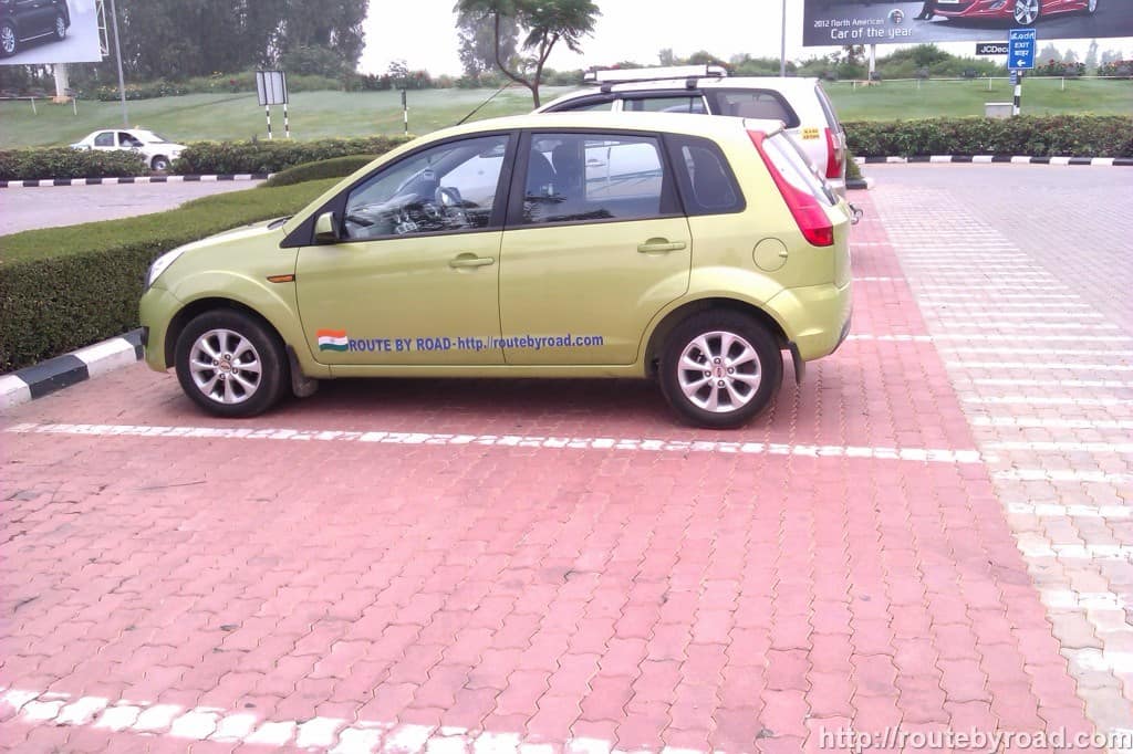 India Road Trip - Ford Figo parked at the Bangalore Airport - The day prior to the road trip